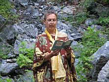 Artist Shola Birgitt Starp, European nomad, reading poems byThomas Stearns Elliot.